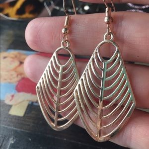 Rose gold earrings